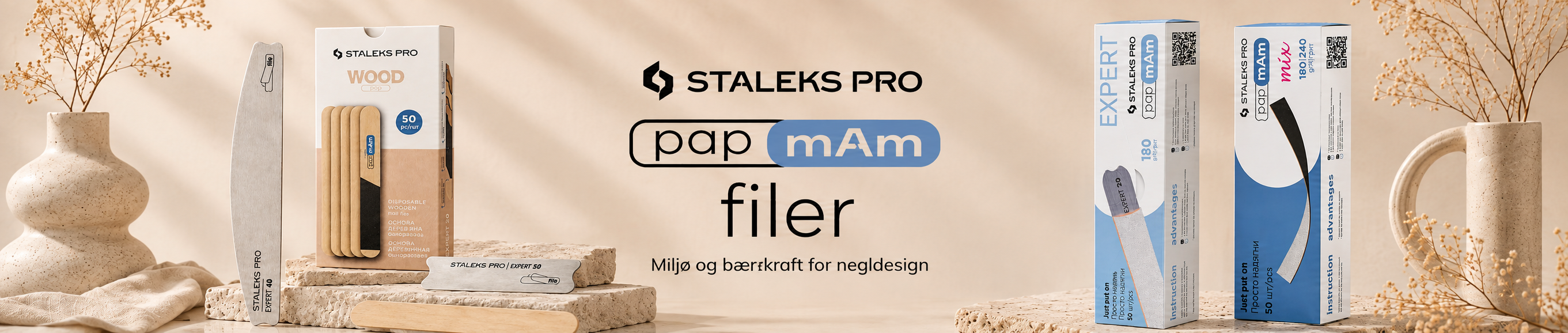 papmam filer, miljøvennelig og bærekraftige neglefiler